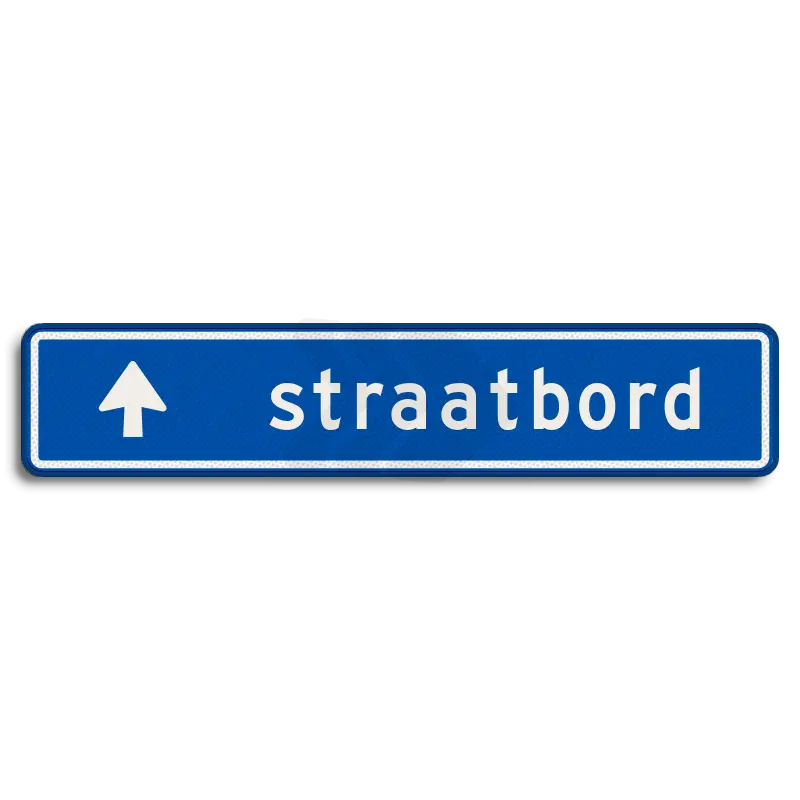 Straatnaamborden - straatnaambord-14-karakters-900x200-mm-pijlnaarboven-nen-1772-Traffictotaal.nl