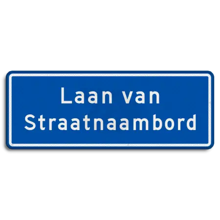 Straatnaamborden - straatnaambord-28-karakters-800x300-mm-2-regelig-nen-1772-Traffictotaal.nl