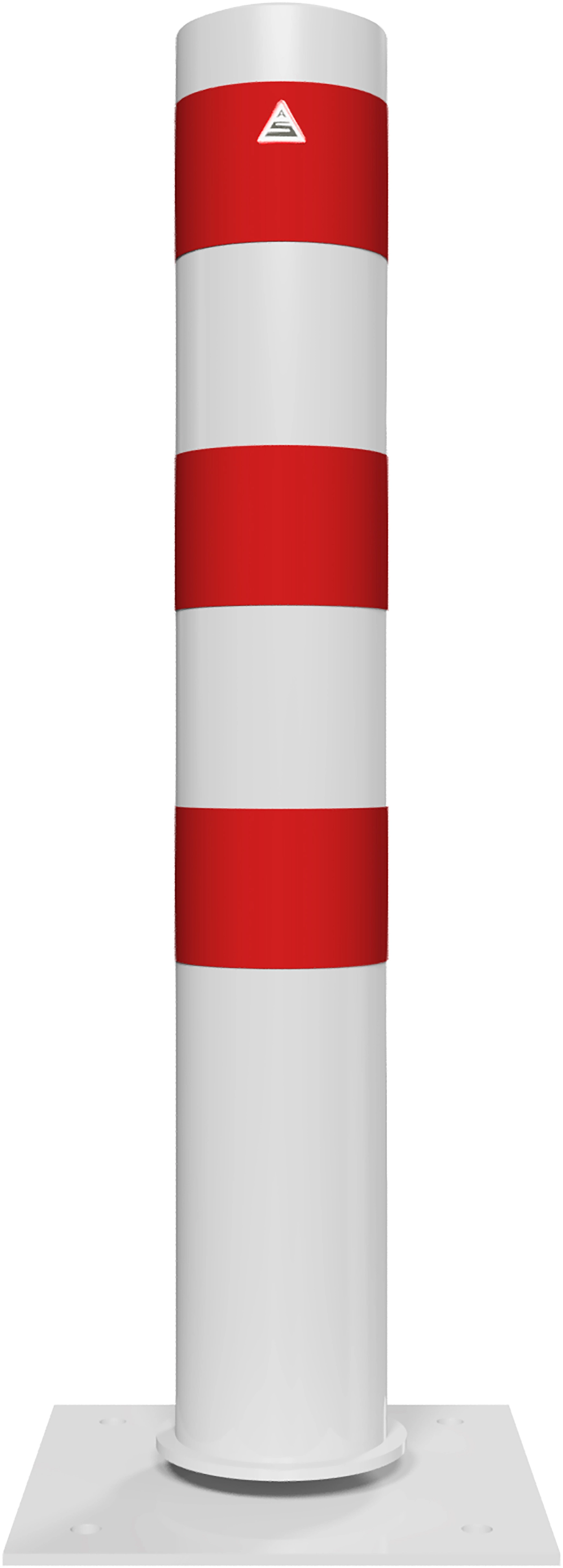 Parkeerpalen - rampaal-rood-wit-152mm-kantelbaar-1000mm