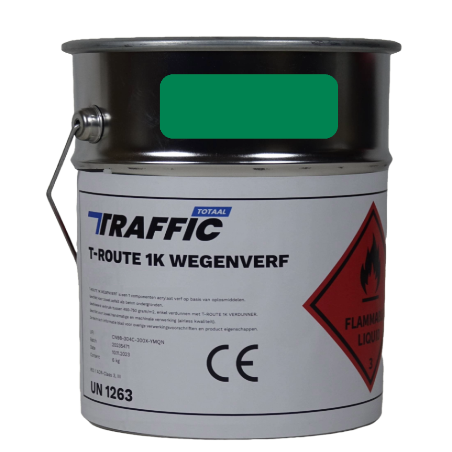 Wegenverf 6 KG - wegenverf-groen-blik-6-kg-RAL6024